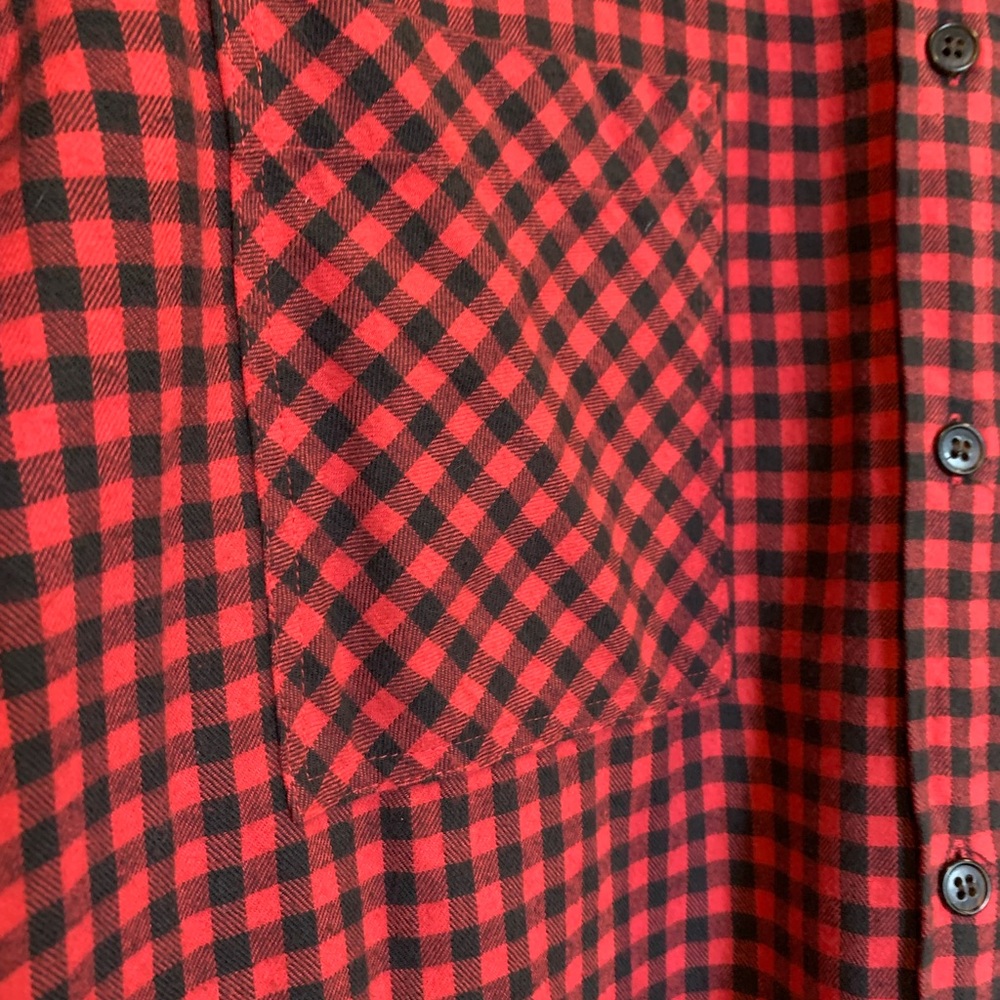 J.Crew Checked Flannel Button Down Size 14 - image 4